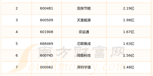 第三代半导体股十强：2024年第二季度财务费用排名